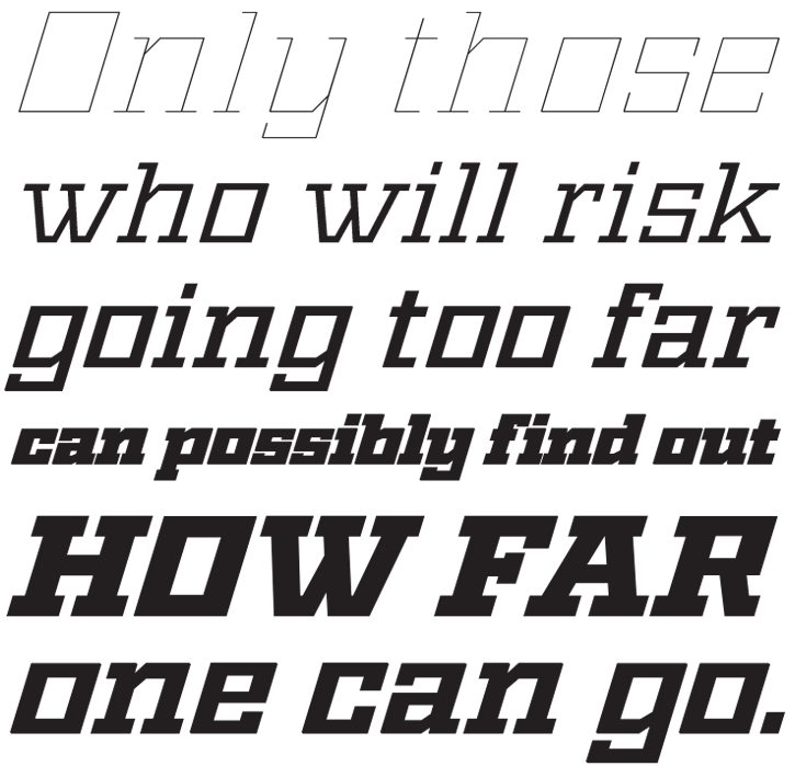 Geometric Italics