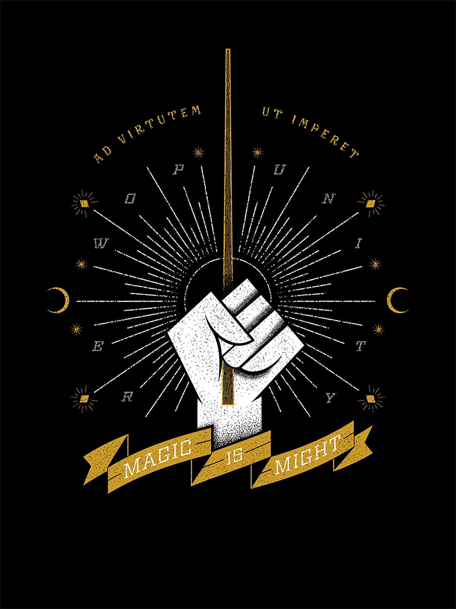 “This poster is not only an extremely nerdy tribute to the world of Harry Potter but it is also a conversation about the power of propaganda.”