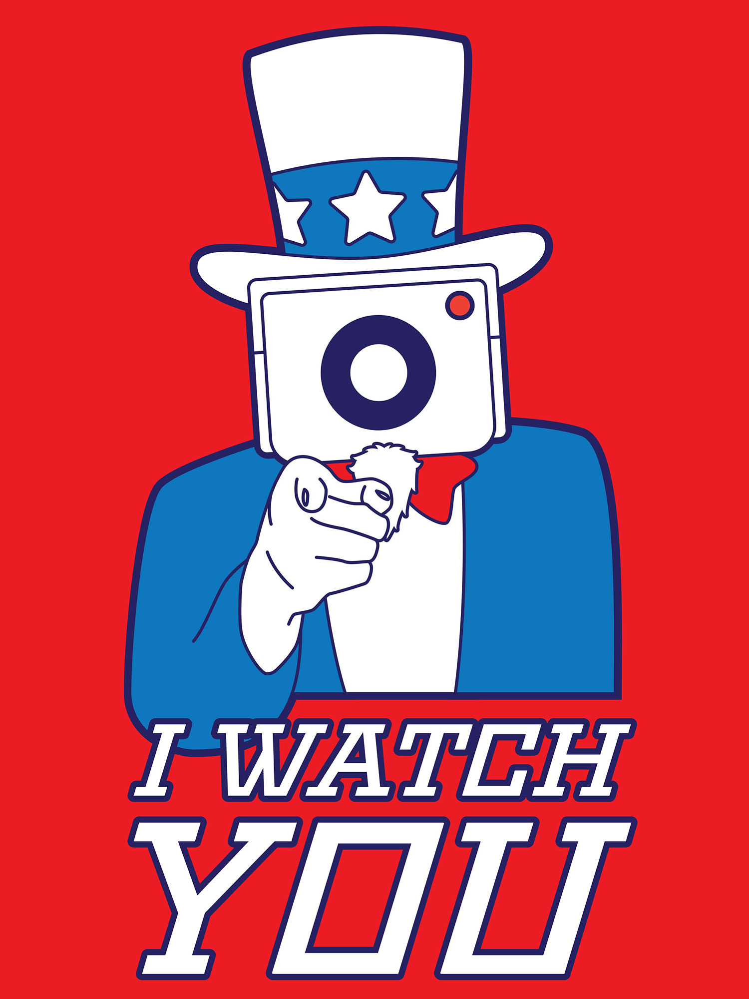 “In light of recent government spying on our personal lives, I parodied the WWI recruitment poster to show that the government is going beyond their stated purpose.”